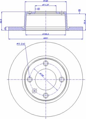 Metelli 230323 - Спирачен диск vvparts.bg