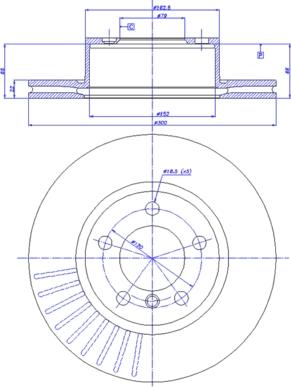 CAR 142.1586 - Спирачен диск vvparts.bg