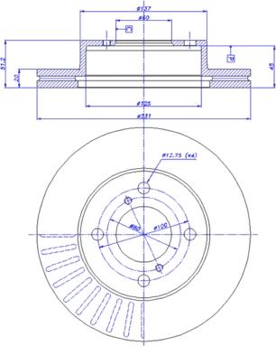 CAR 142.1534 - Спирачен диск vvparts.bg