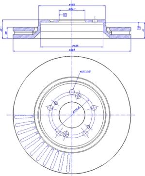 CAR 142.1535 - Спирачен диск vvparts.bg