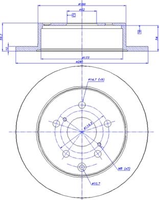 CAR 142.1536 - Спирачен диск vvparts.bg