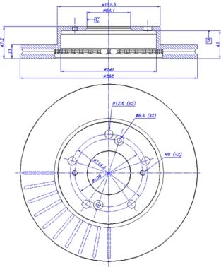 BENDIX 520917 - Спирачен диск vvparts.bg