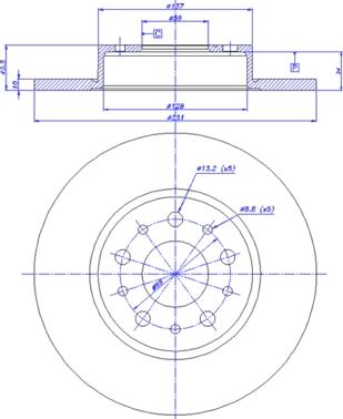 CAR 142.1577 - Спирачен диск vvparts.bg