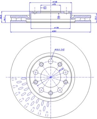 CAR 142.1653 - Спирачен диск vvparts.bg