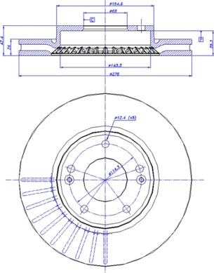 CAR 142.1637 - Спирачен диск vvparts.bg