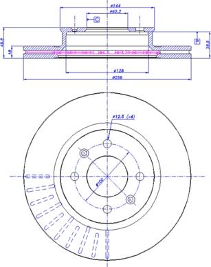 CAR 142.1628 - Спирачен диск vvparts.bg