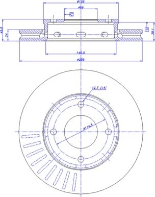 ATE 24.0124-0192.1 - Спирачен диск vvparts.bg