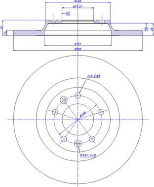 CAR 142.1082 - Спирачен диск vvparts.bg