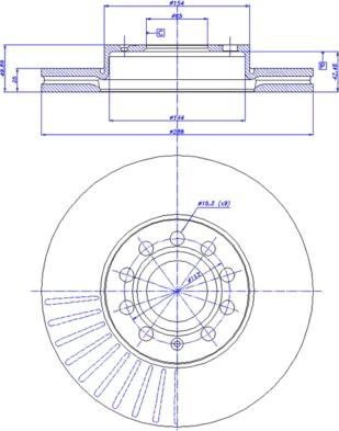 CAR 142.1021 - Спирачен диск vvparts.bg