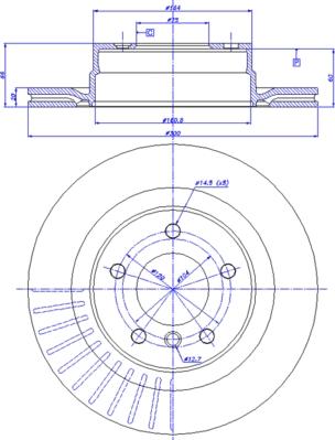 CAR 142.1073 - Спирачен диск vvparts.bg