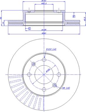 CAR 142.1152 - Спирачен диск vvparts.bg