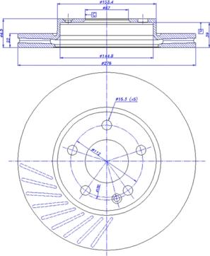 CAR 142.1167 - Спирачен диск vvparts.bg