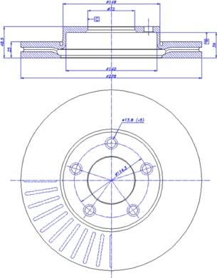 CAR 142.1119 - Спирачен диск vvparts.bg