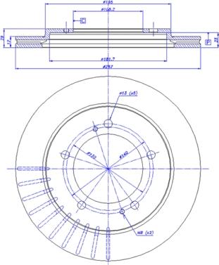 CAR 142.1184 - Спирачен диск vvparts.bg