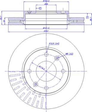 CAR 142.1173 - Спирачен диск vvparts.bg