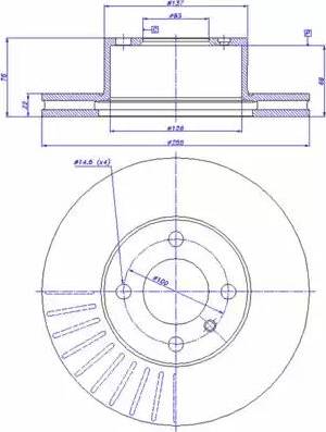 CAR 142.117 - Спирачен диск vvparts.bg