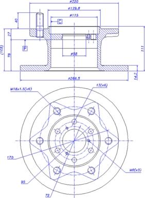 CAR 142.180 - Спирачен диск vvparts.bg