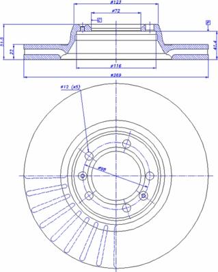 CAR 142.183 - Спирачен диск vvparts.bg