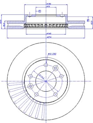 CAR 142.1391 - Спирачен диск vvparts.bg