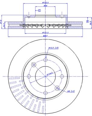 CAR 142.1340 - Спирачен диск vvparts.bg