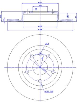 CAR 142.1342 - Спирачен диск vvparts.bg