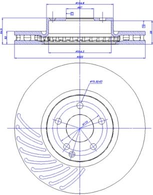 CAR 142.1369 - Спирачен диск vvparts.bg