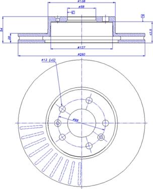 CAR 142.136 - Спирачен диск vvparts.bg