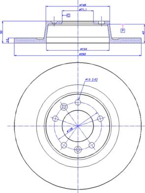 CAR 142.1315 - Спирачен диск vvparts.bg