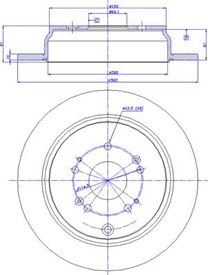 CAR 142.1336 - Спирачен диск vvparts.bg