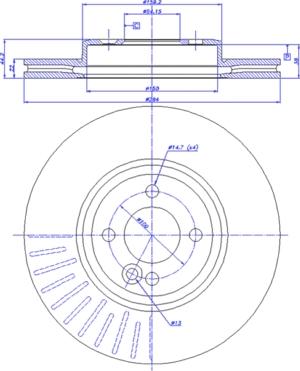 CAR 142.1338 - Спирачен диск vvparts.bg