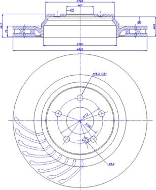 BENDIX 521789 - Спирачен диск vvparts.bg