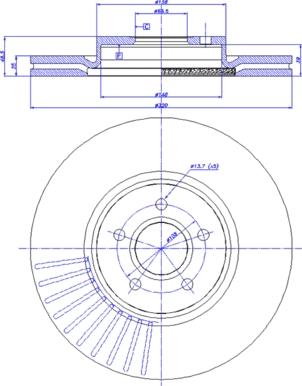 CAR 142.1259 - Спирачен диск vvparts.bg