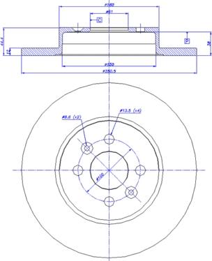 CAR 142.1254 - Спирачен диск vvparts.bg