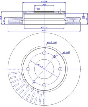 CAR 142.1261 - Спирачен диск vvparts.bg