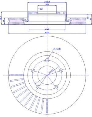 CAR 142.1267 - Спирачен диск vvparts.bg