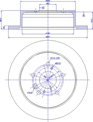 CAR 142.1201 - Спирачен диск vvparts.bg