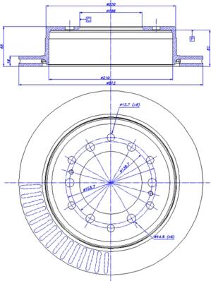 CAR 142.1282 - Спирачен диск vvparts.bg