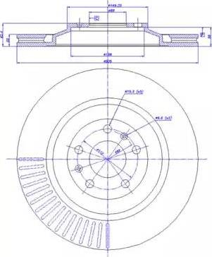 CAR 142.1234 - Спирачен диск vvparts.bg