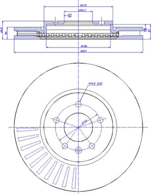 CAR 142.1746 - Спирачен диск vvparts.bg