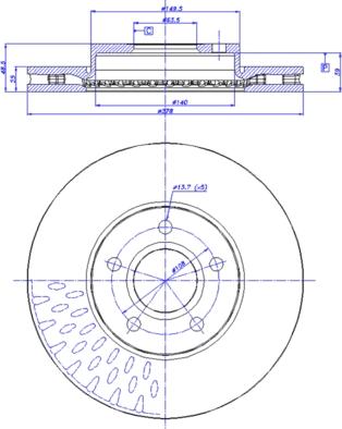 CAR 142.1741 - Спирачен диск vvparts.bg