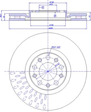 CAR 142.1748 - Спирачен диск vvparts.bg