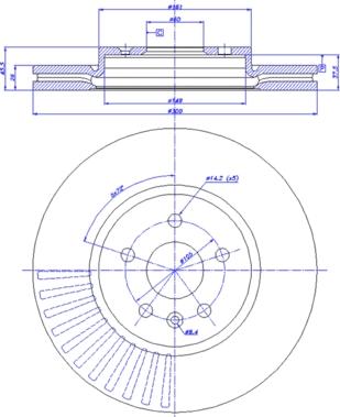 CAR 142.1789 - Спирачен диск vvparts.bg