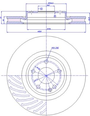 CAR 142.1782 - Спирачен диск vvparts.bg