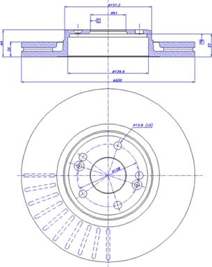 CAR 142.1728 - Спирачен диск vvparts.bg