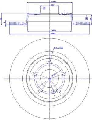 CAR 142.1776 - Спирачен диск vvparts.bg