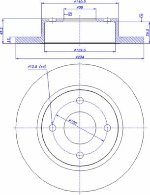 CAR 142.893 - Спирачен диск vvparts.bg