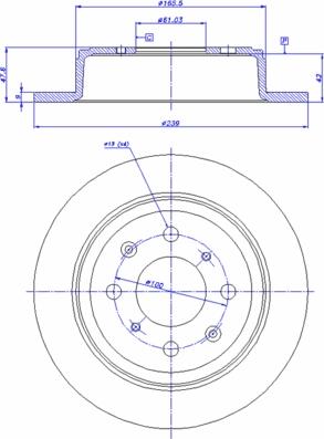 CAR 142.853 - Спирачен диск vvparts.bg