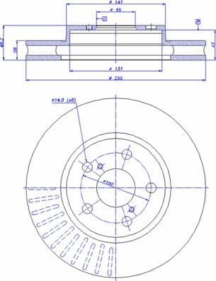 CAR 142.864 - Спирачен диск vvparts.bg