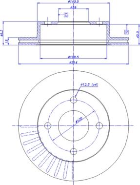 CAR 142.810 - Спирачен диск vvparts.bg