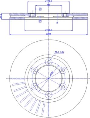 CAR 142.821 - Спирачен диск vvparts.bg